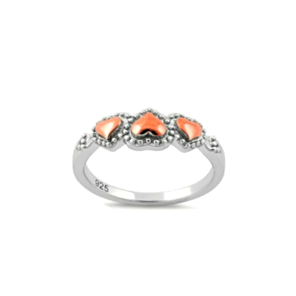 🥰 CARING HEARTS STERLING SILVER RING